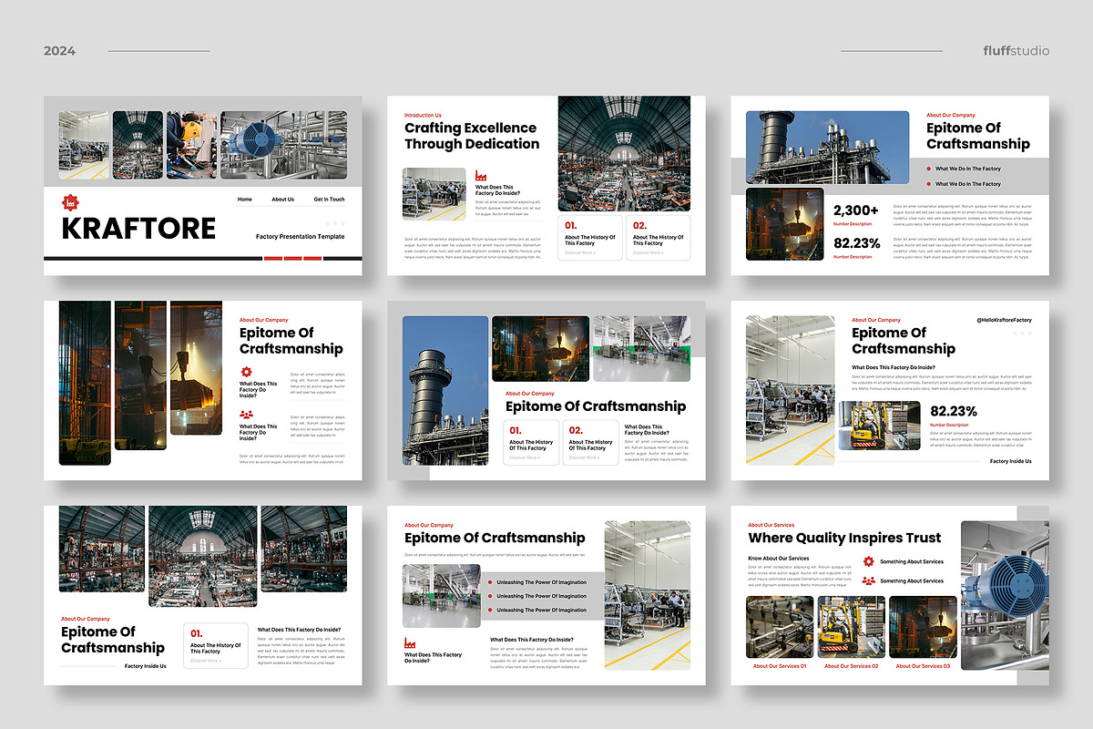 Factory & Industry Powerpoint, a Presentation Template by fluffstudio (Photo 2 of 4)