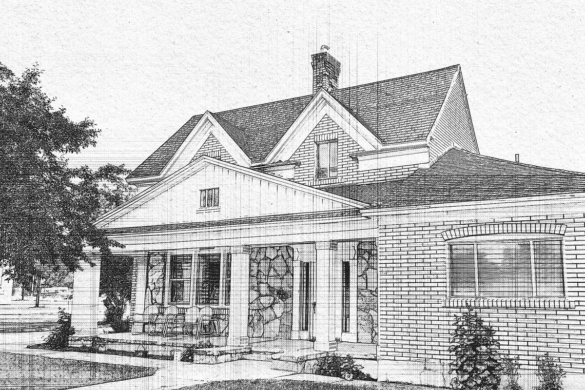 Architecture Drawing Action, an Action Add-On by Photoshop Action (Photo 10 of 10)