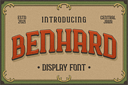 BENHARD, a Sans Serif Font by 24Design Studios (Thumbnail 1 of 5)