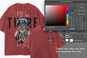 oversize Washed T Shirt PSD Mockup, a Shirt Mockup by NH graphic (Thumbnail 3 of 4)