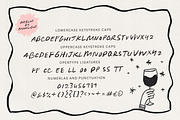 Merlot by Moonlight Casual Caps, a Handwritten Font by Nicky Laatz (Thumbnail 12 of 13)