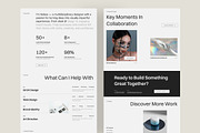 Velisse – Portfolio Website UI Figma, an UI Kit Template by peterdraw (Thumbnail 2 of 6)
