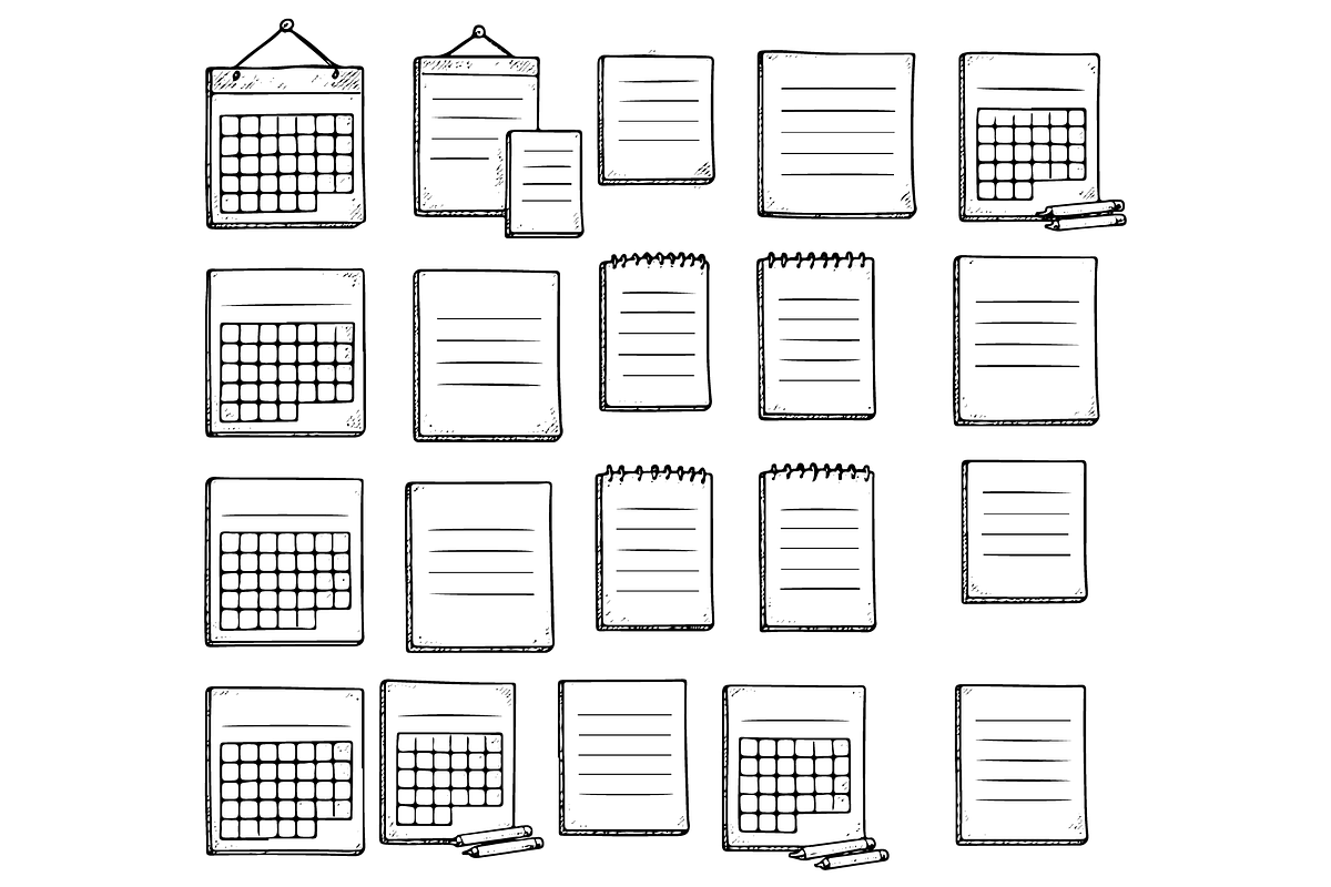 Stationery Layouts and Calendars, an Object Graphic by nikagraphic
