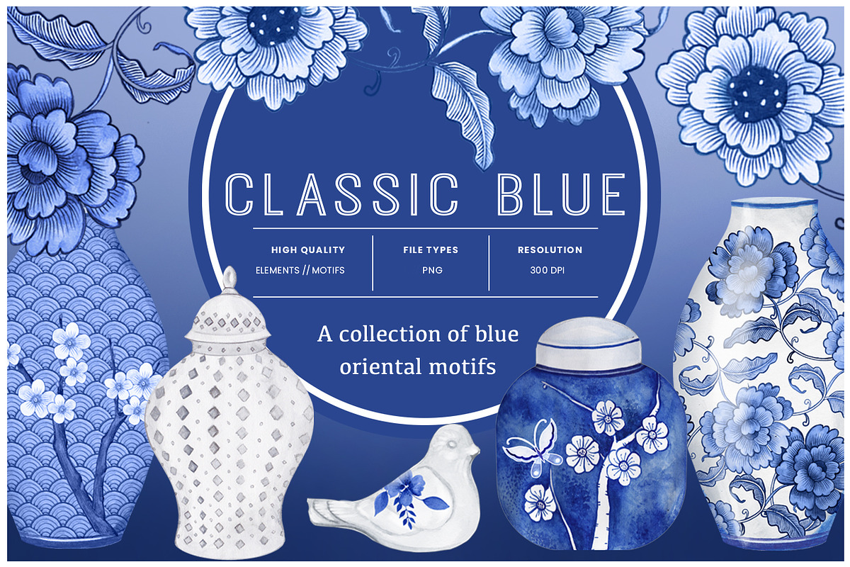 Classic Blue, an Illustration by Dana Designs (Photo 1 of 11)