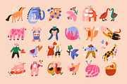 Valentine Animals | SVG, PNG, AI, an Animal Illustration by Olia (Thumbnail 3 of 11)