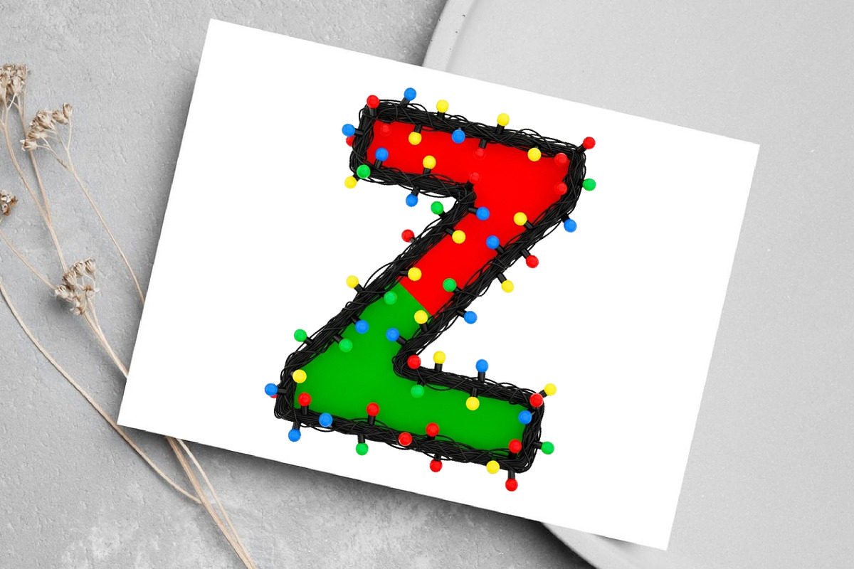 Christmas Alphabet Clipart, an Illustration by Canvas Craft (Photo 4 of 7)