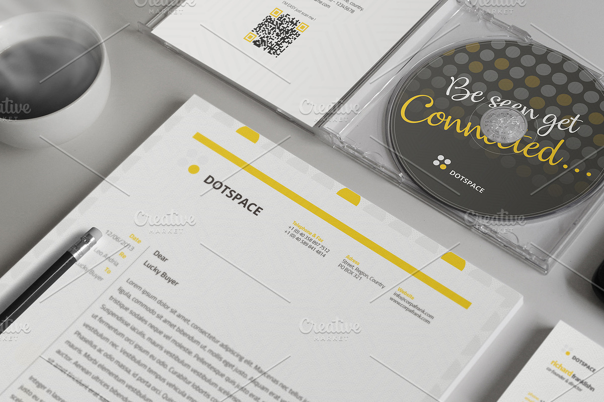 Dotspace Full Corporate Identity, a Stationery Template by Mastergfx (Photo 3 of 15)