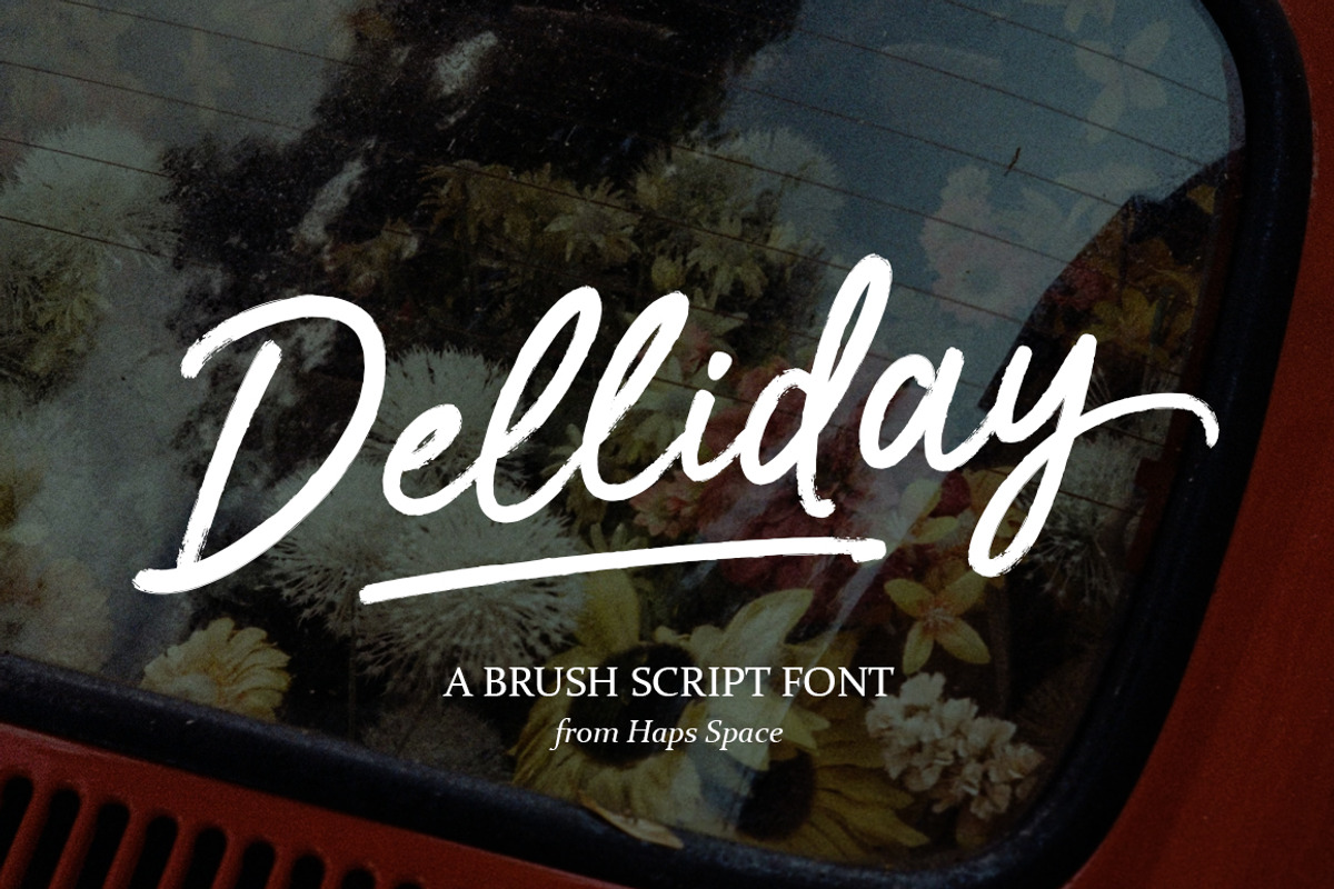 Delliday Brush Script, a Font by Haps Space (Photo 1 of 8)