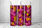 Pink Summer Lantana Flowers Pattern, a Pattern Graphic by Creative Store (Thumbnail 2 of 5)