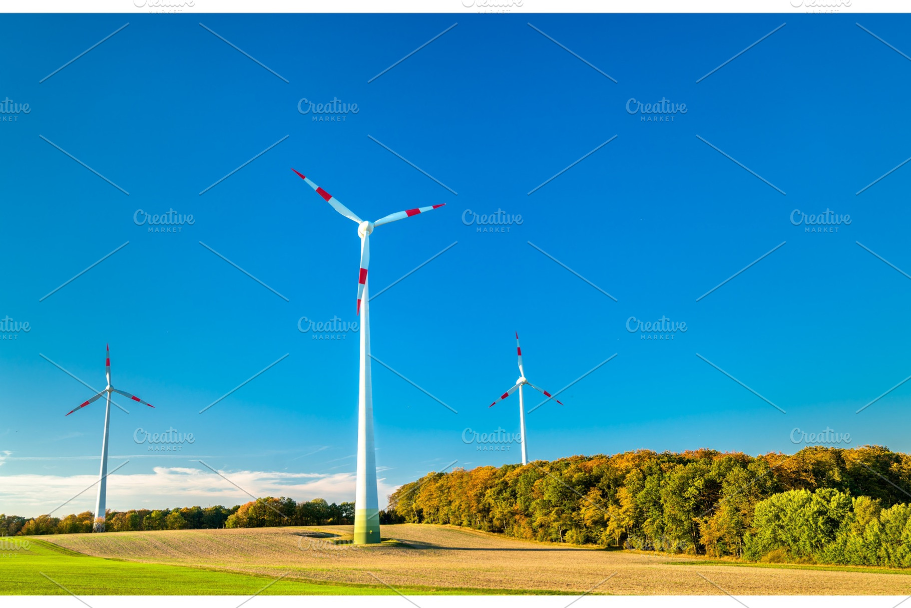 Wind turbines in Rhineland, an Industrial Photo by Leonid Andronov