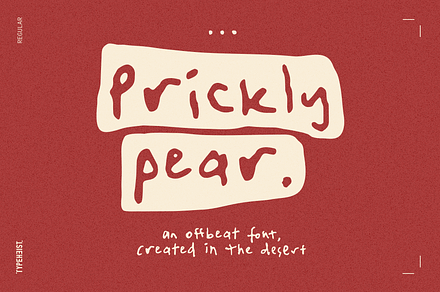 Prickly Pear Desert Handwriting Font, a Handwritten Font by TYPEHEIST