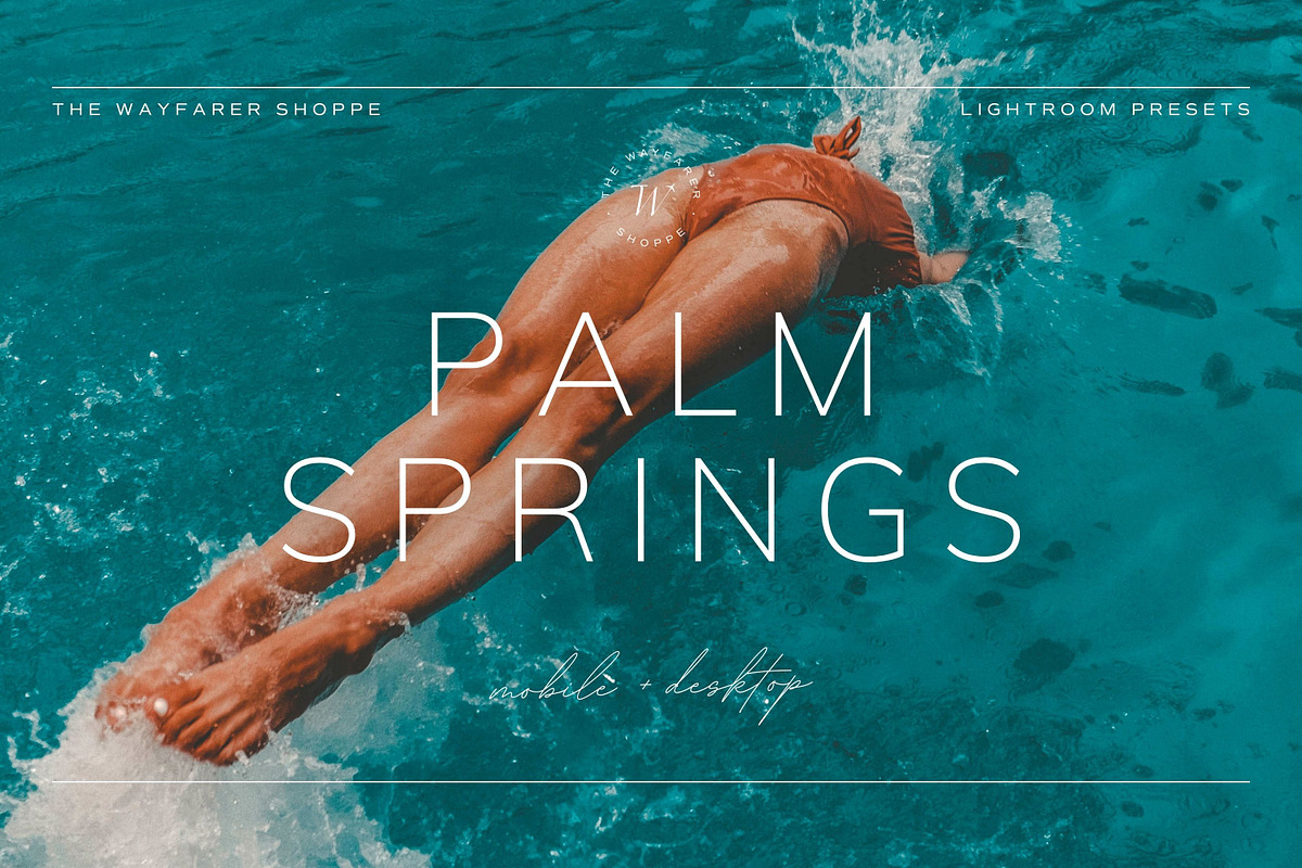 5 Palm Springs Lightroom Presets, a Preset Add-On by TheWayfarerShoppe (Photo 1 of 17)