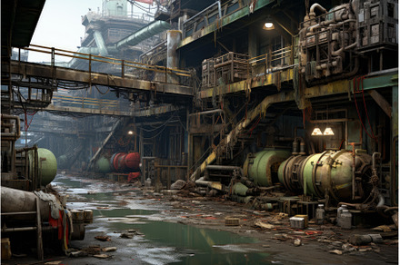 Innovative Recycling factory day, an Industrial Photo by Ylivdesign