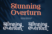 StunningOverturn Modern/Vintage Font, a Serif Font by PompoCo (Thumbnail 2 of 14)