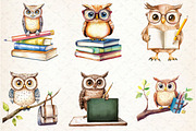 Back To School Owl Clipart, an Illustration by Rose Art (Thumbnail 4 of 4)