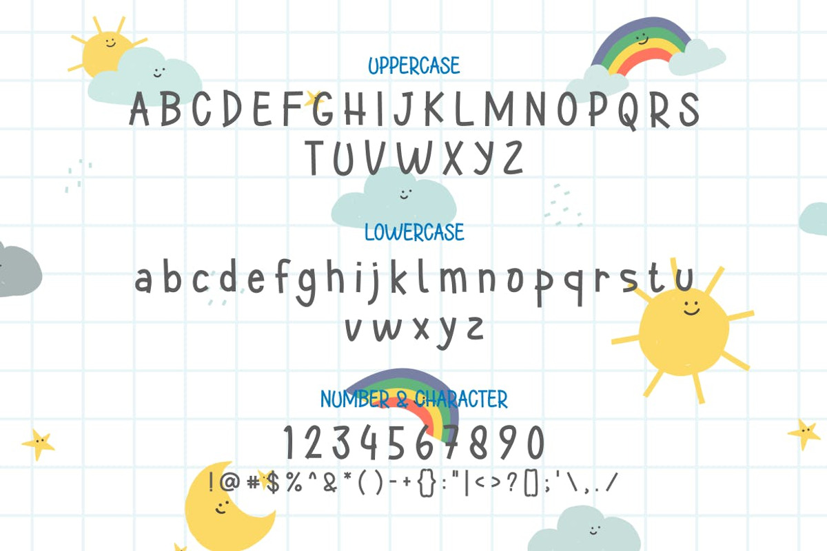 Lullaby - Kids font, a Sans Serif Font by TokoPress (Photo 2 of 10)