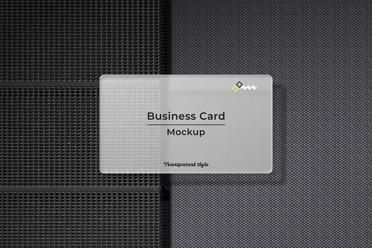 Transparent Business Card Mockup, an Advertising Mockup by Graphicbars (Photo 8 of 13)