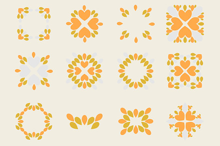 Flower Petal Ornament V9