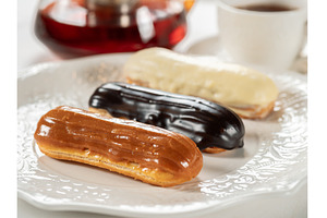 Group of french dessert Eclair on, a Food & Drink Photo by Fascinadora