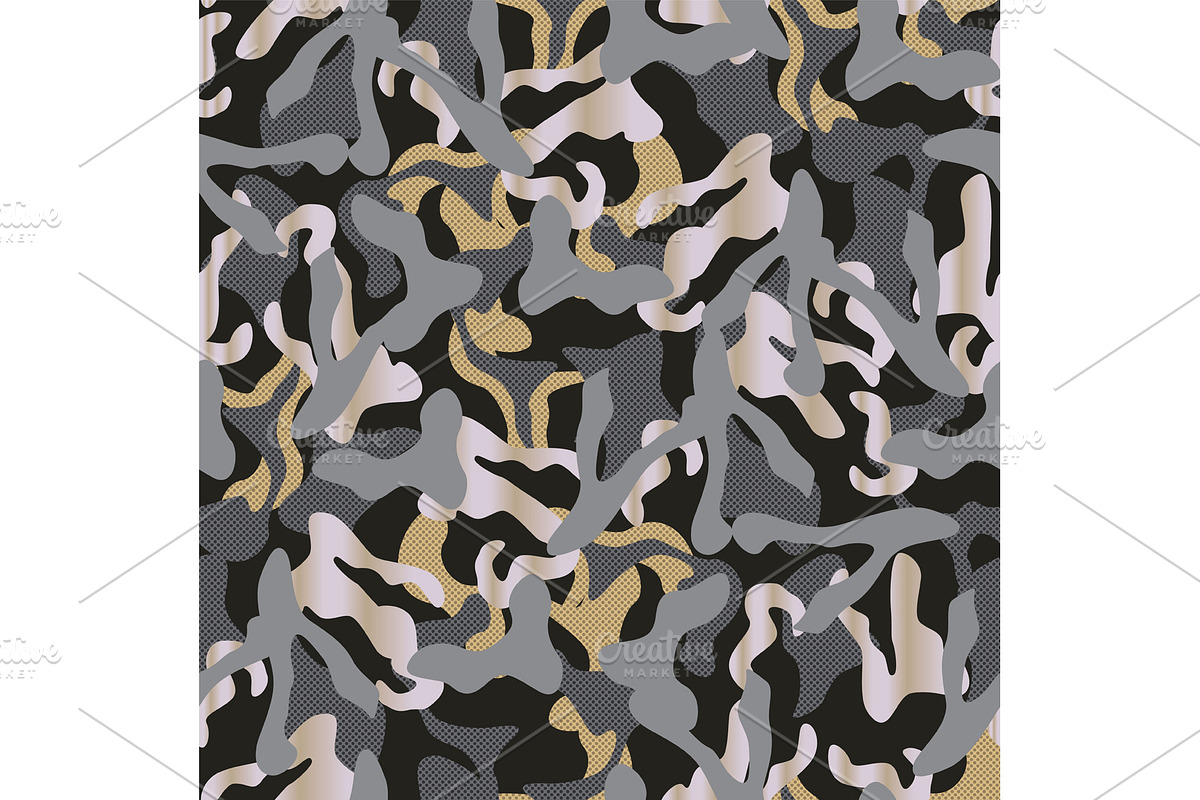 Camouflage netting. Seamless vector, a Pattern Graphic by Rommeo79 (Photo 2 of 5)