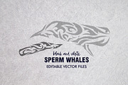 20 Whale Tribal Designs Bundle, a Pattern Graphic by Natsuhisui (Thumbnail 5 of 12)