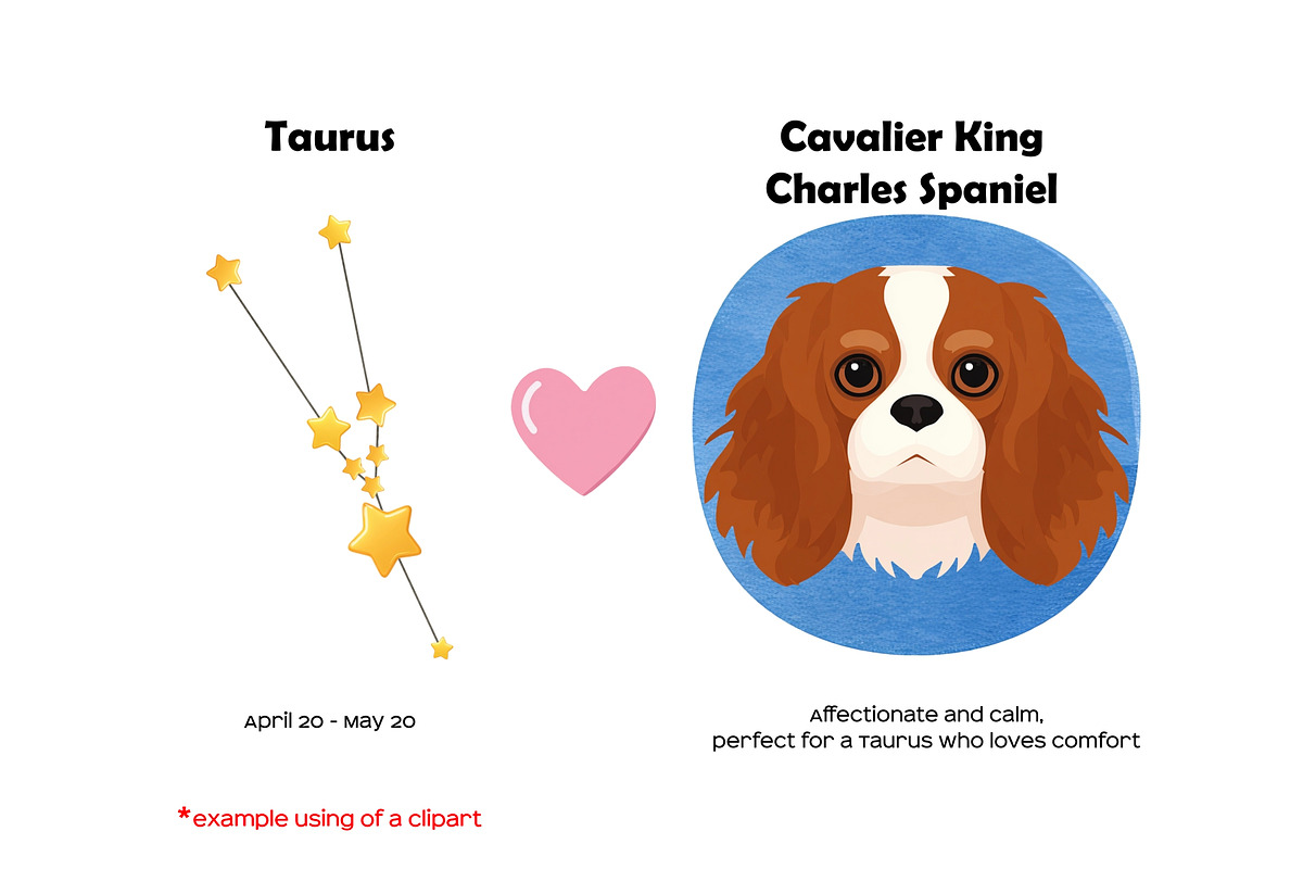 Zodiac signs and dog breeds clipart, an Animal Illustration by Art and Funny (Photo 9 of 10)