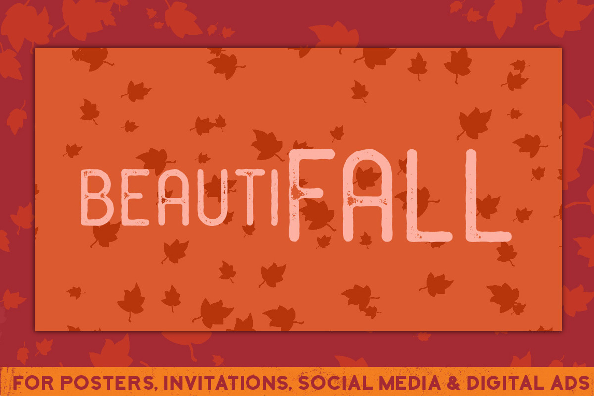Autumn Leaf Backgrounds, a Pattern Graphic by Designed by Monkeys (Photo 3 of 4)