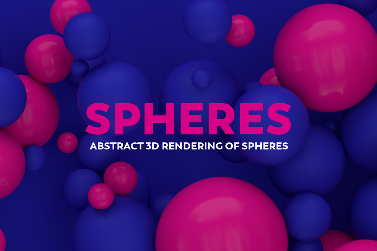 Abstract 3D Rendering Of Spheres, a Wallpaper Graphic by BIBIART (Photo 1 of 13)