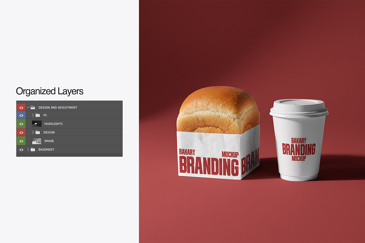 Bakery Branding and Packaging Mockup, a Packaging Mockup by RamStudio2 (Photo 10 of 10)
