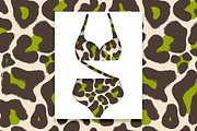 Wild Animal Prints Set Coffe & Lime, a Pattern Graphic by Oksana Dovhopol Art (Thumbnail 12 of 19)