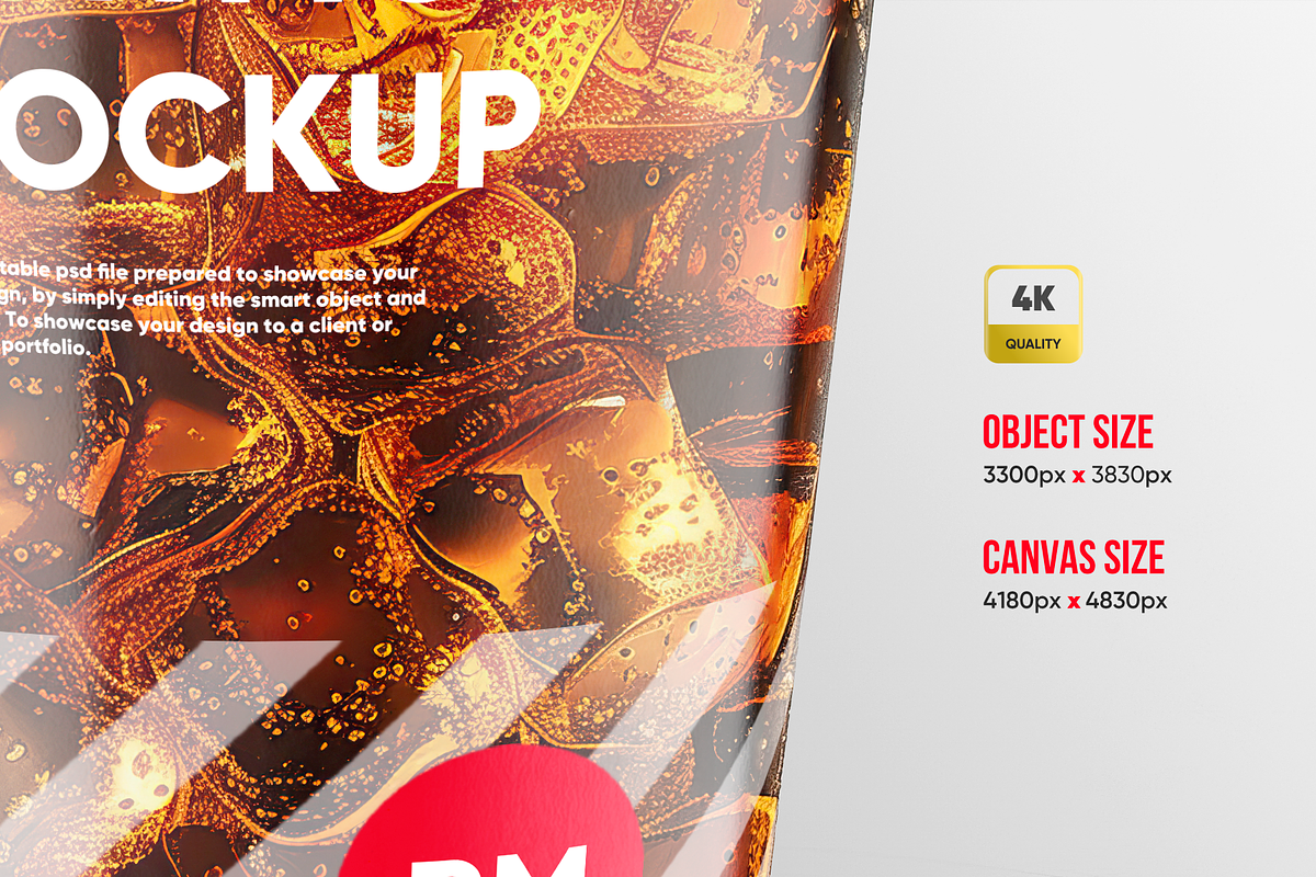 Soda Cup 450ml With Ice Mockup, a Cups & Container Mockup by BlackMockup (Photo 3 of 10)