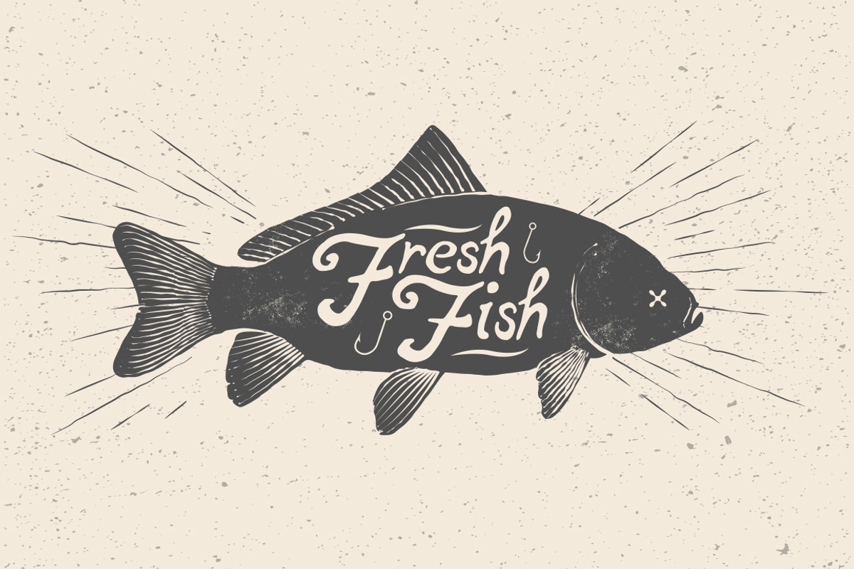 Fresh Fish. Vector Illustration, a Food Illustration by Crafter