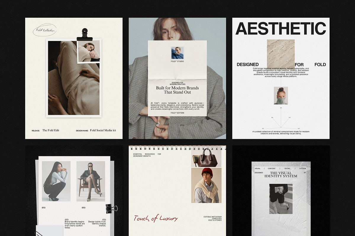FOLD | Social Media Kit (II), a Social Media Template by Pixel Grid (Photo 7 of 10)