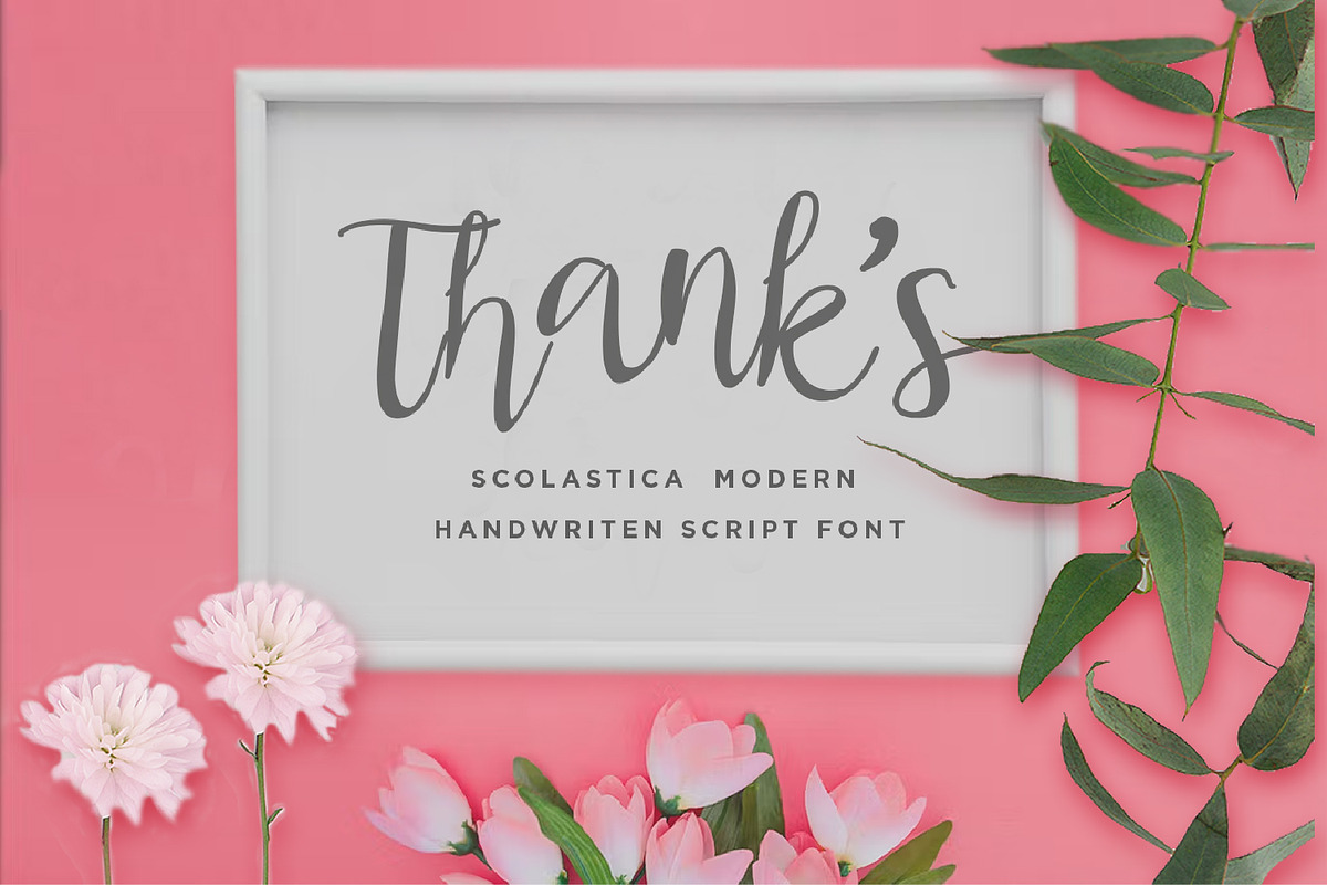 Scolastica - Handwriten Script fonts, a Script Font by Nahar_std (Photo 8 of 8)