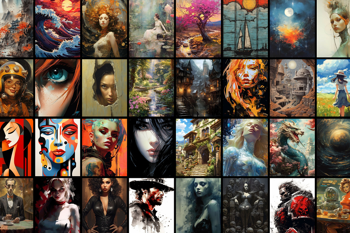 100 Midjourney Painting Prompts, a Decorative Illustration by Artimind Studio (Photo 4 of 5)