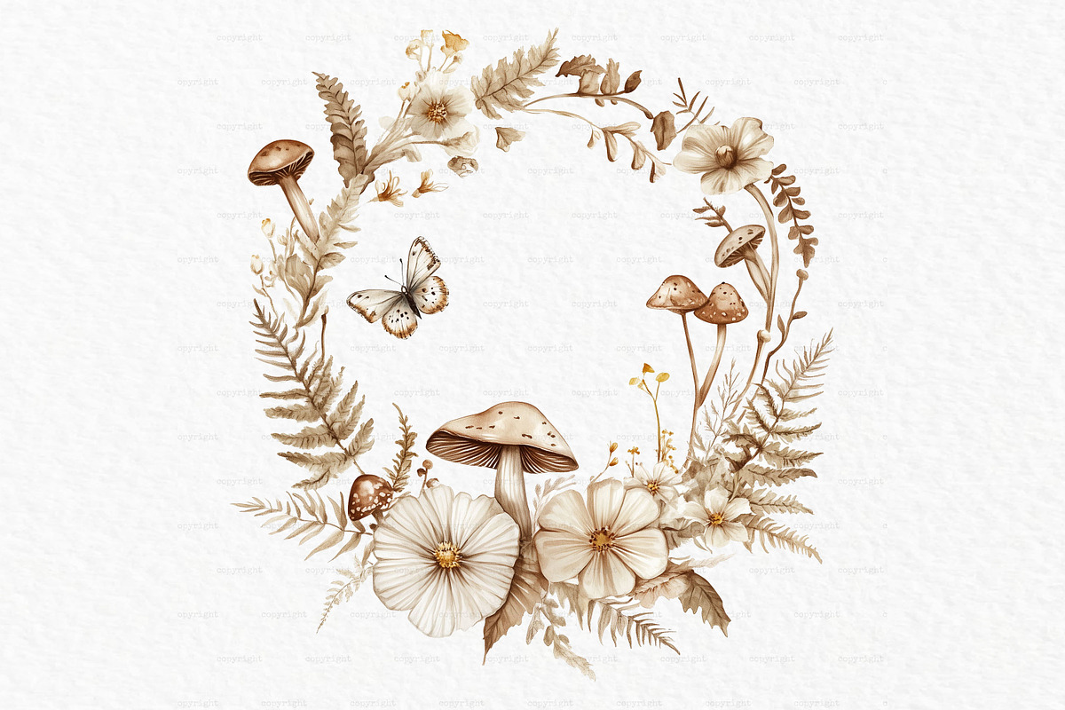 Woodland animal watercolor clipart, an Animal Illustration by MyLittleMeow (Photo 7 of 8)