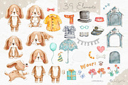 Life of a Dog Watercolour Collection, an Animal Illustration by Jen Digital Art (Thumbnail 2 of 6)