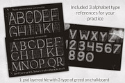 Procreate letter builder chalk brush, a Brush Add-On by Let's Art (Thumbnail 4 of 11)