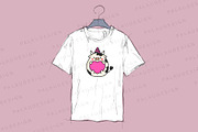 Cute Kawaii Cow Bundle, an Animal Illustration by Palau (Thumbnail 2 of 12)