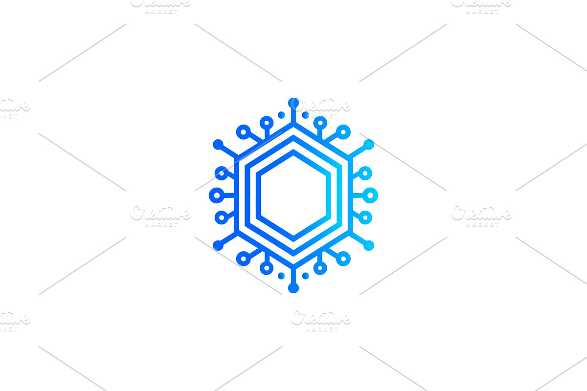 Modern Geometric Hexagon Logo, a Branding & Logo Template by Vectorium Studio (Photo 1 of 9)