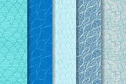 15 Sea Waves Seamless Patterns, a Pattern Graphic by Sunset&Sea Design (Thumbnail 3 of 3)