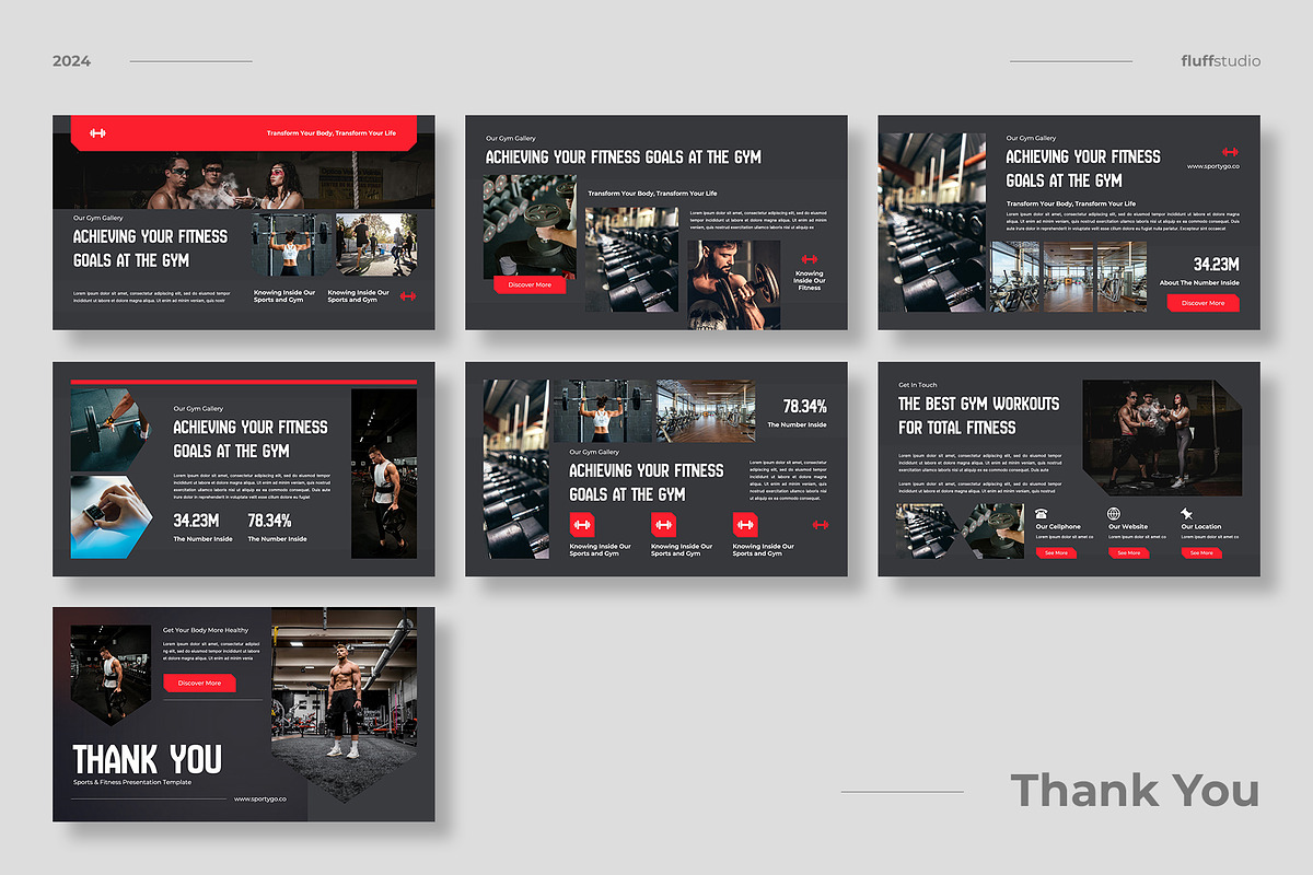 Gym & Sports Google Slides Template, a Presentation Template by fluffstudio (Photo 4 of 4)