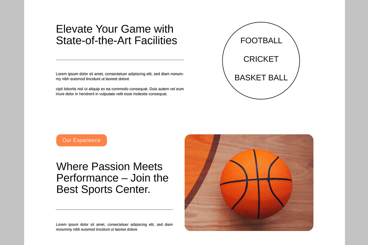 Sports Landing Page, a Landing Page Template by CreativeShaper (Photo 3 of 5)