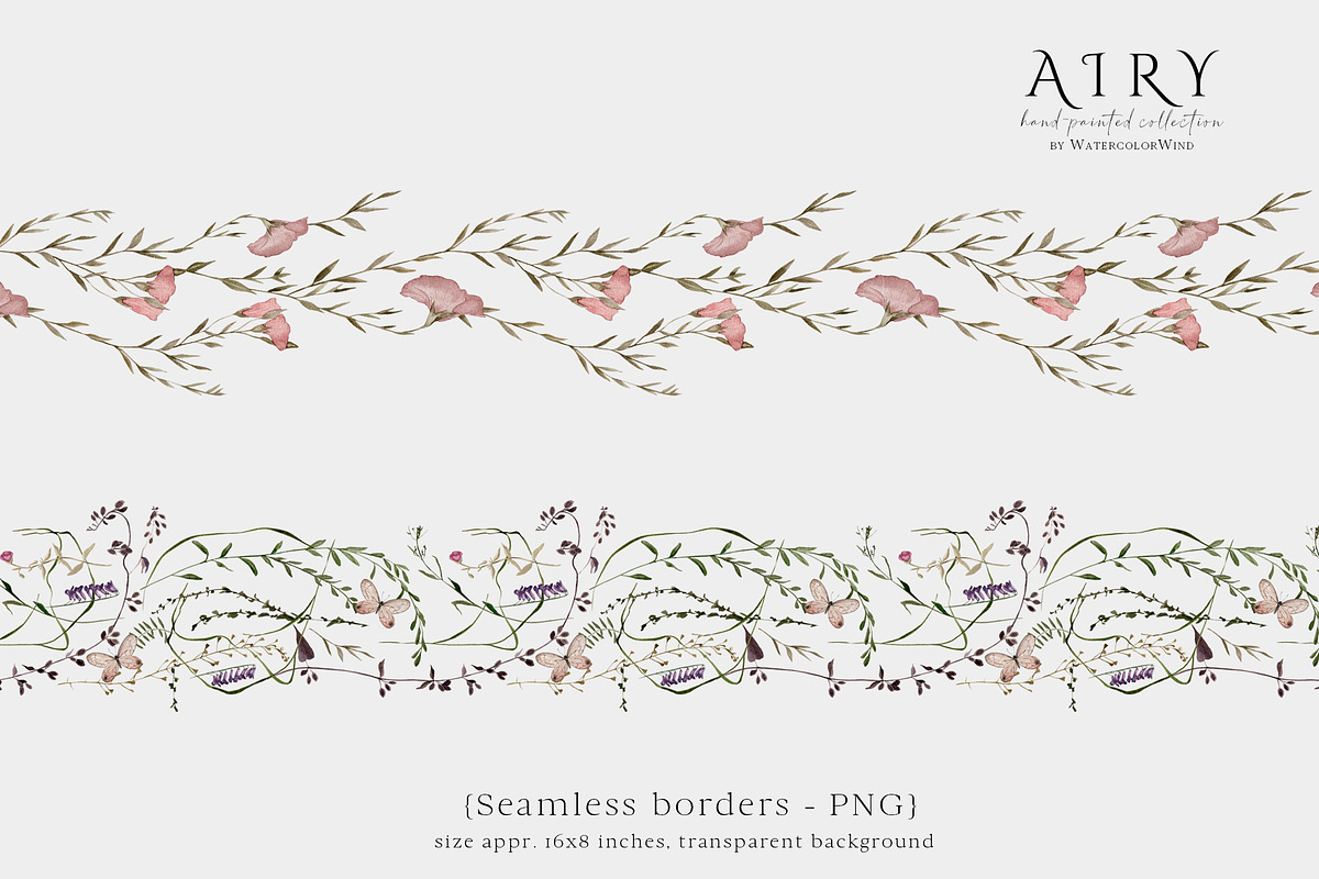 Delicate airy wildflowers clipart, an Illustration by Ksenia Shmakova (Photo 11 of 12)