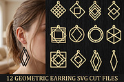 Geometric Earring SVG Cut Files, an Object Graphic by Libby Wishes (Thumbnail 3 of 3)