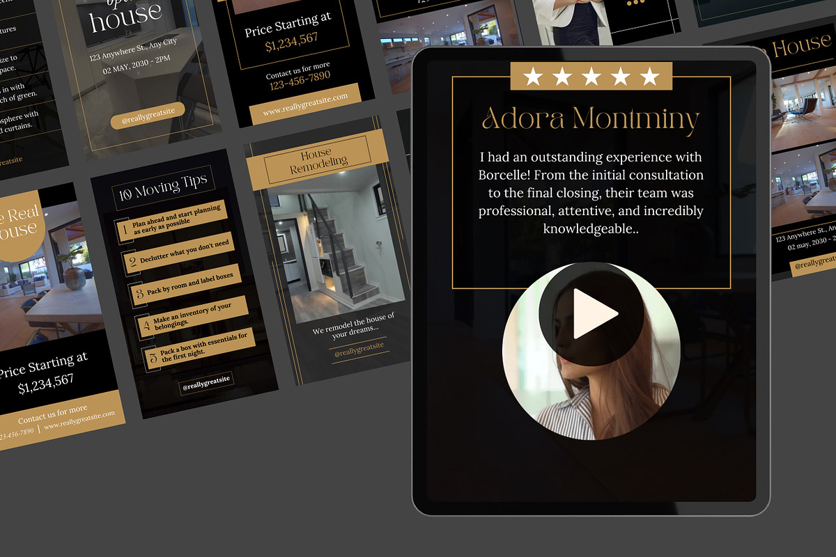 50 Real Estate Instagram Reels, a Templates & Theme by TemplateCastleStore (Photo 6 of 10)