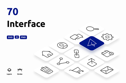 Interface - Icons Pack, an Icon by Made by Cap