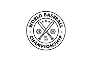 Baseball Sport Emblem Badge Logo, a Branding & Logo Template by Buqancreative (Thumbnail 3 of 4)