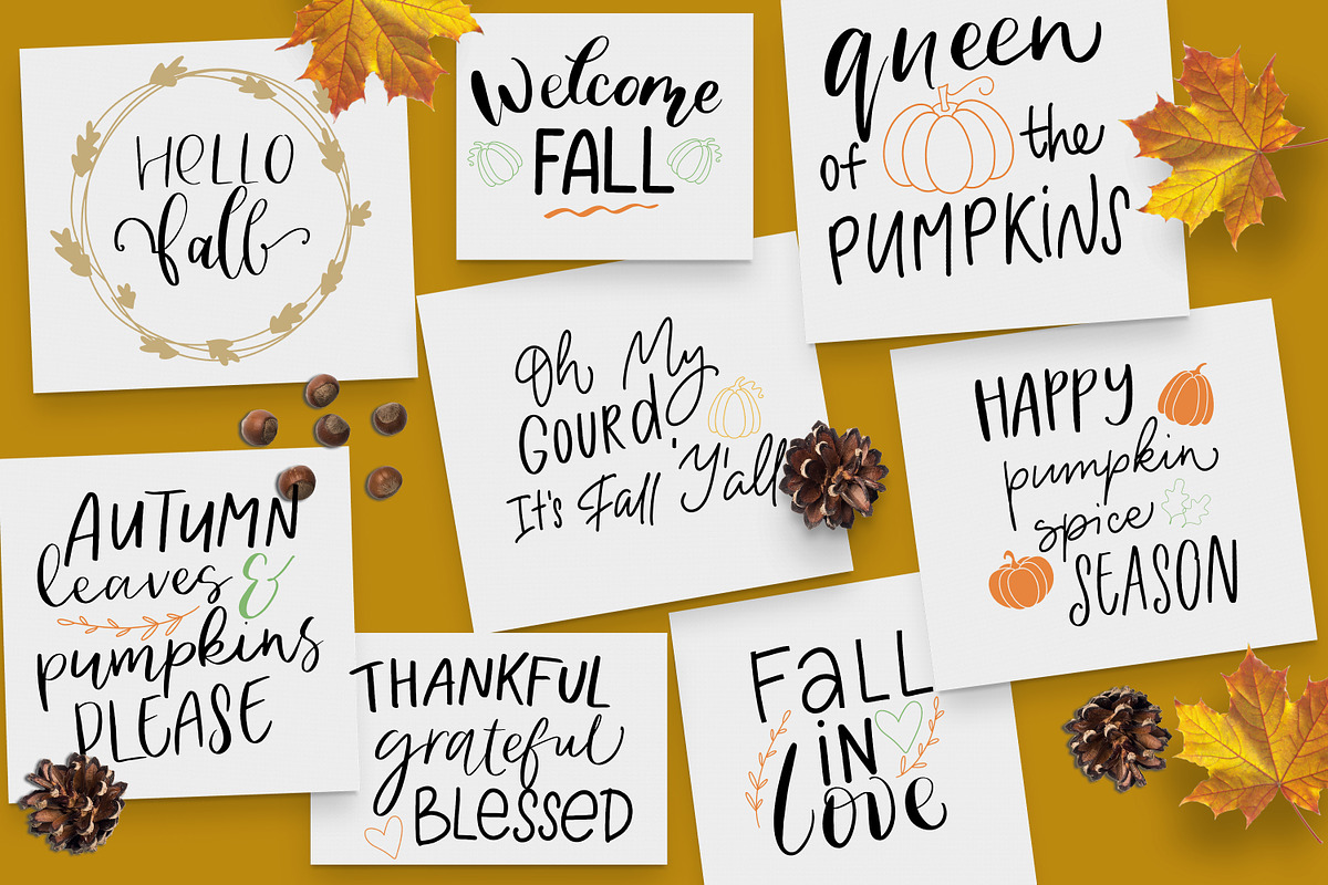 Autumn lettering and illustrations, an Illustration by Art pages (Photo 6 of 13)