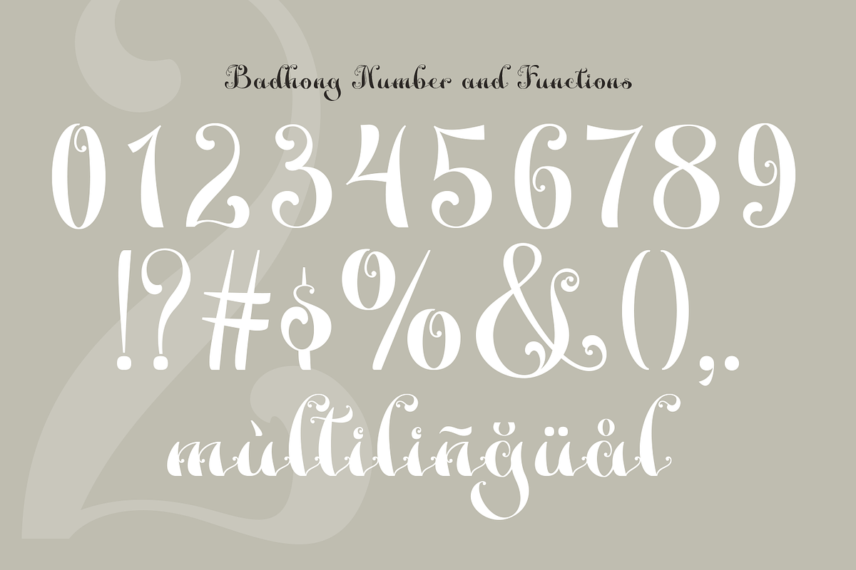 Badhong Classic Script, a Script Font by TypeClassHeroes (Photo 8 of 15)